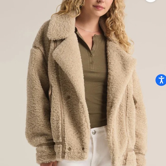 Z Supply Tan Sherpa Jacket - Picture 5 of 5